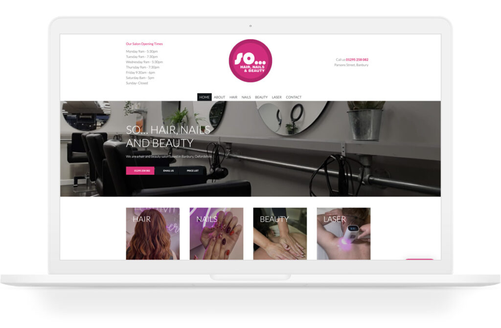 so hair and beauty wordpress support example